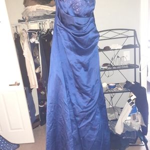 David bridles dresses blue is a size 14 I'm a size